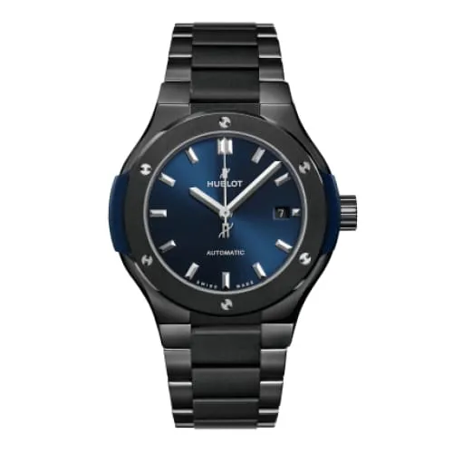 Bracelets Hublot Hublot Classic Fusion Ceramic Blue Bracelet 33mm Watch Ref 585CM7170CM Blue Dial Black Ceramic Bracelet Bracelets Hublot Hublot Classic Fusion Ceramic Blue Bracelet 33mm Watch Ref 585CM7170CM Blue Dial Black Ceramic Bracelet