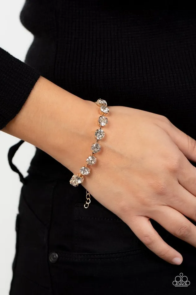 Bracelets Paparazzi Jewelry Paparazzi Bracelet ALister Afterglow Gold