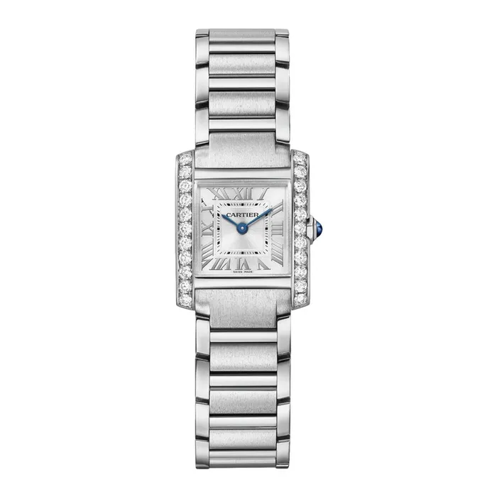 Cartier Bracelets Cartier Tank Francaise 257mm Womens watch Ref W4TA0020 Silver Roman Dial Diamond Bezel Stainless Steel Bracelet Cartier Bracelets Cartier Tank Francaise 257mm Womens watch Ref W4TA0020 Silver Roman Dial Diamond Bezel Stainless Steel Bracelet