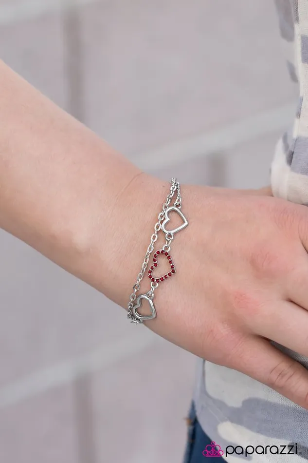 Paparazzi Bracelet Love Is Everywhere Red Paparazzi Jewelry Bracelets