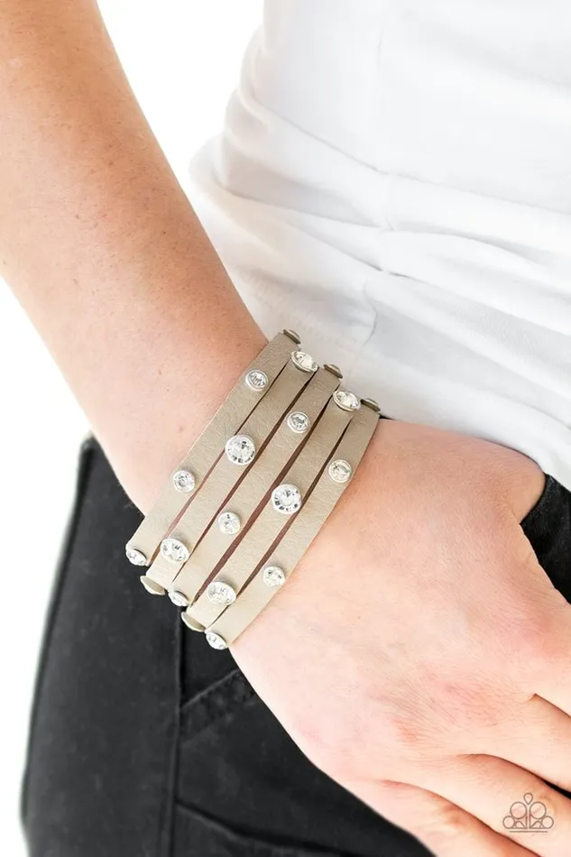 Paparazzi Bracelet Rhinestone Reputation Brown Paparazzi Jewelry Bracelets