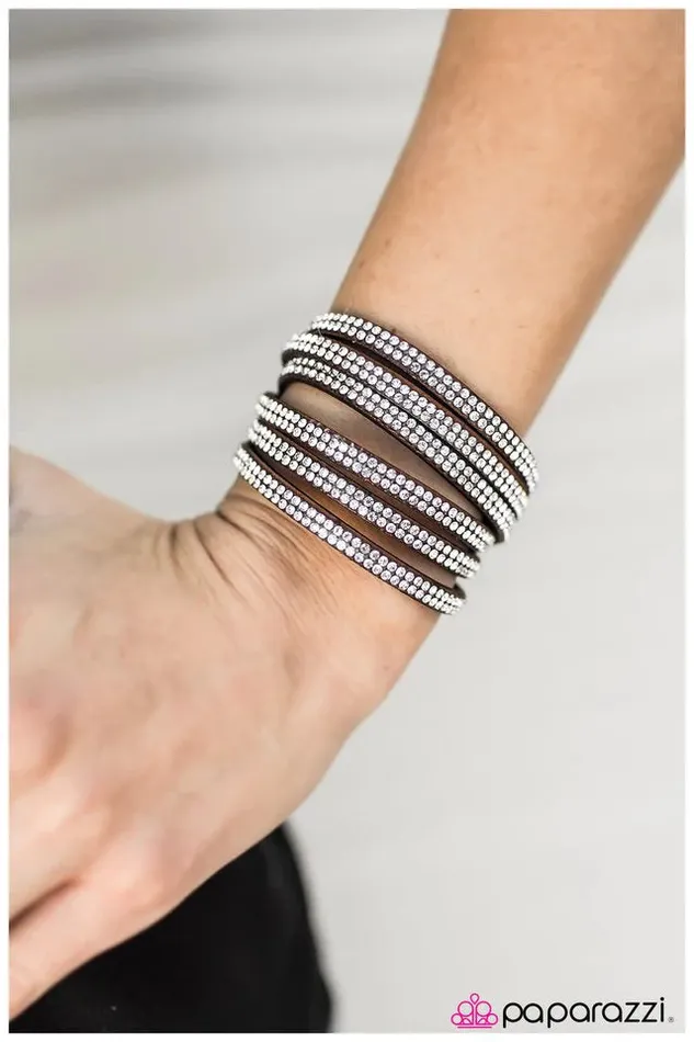 Paparazzi Bracelet The WRAP Nae Nae Brown Paparazzi Jewelry Bracelets
