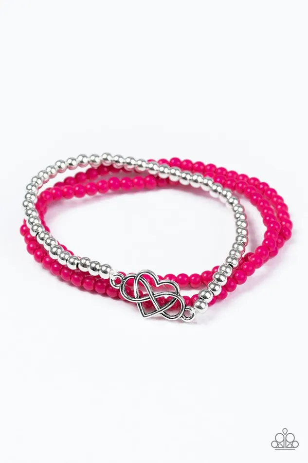 Paparazzi Jewelry Bracelets Paparazzi Bracelet Collect Moments Pink