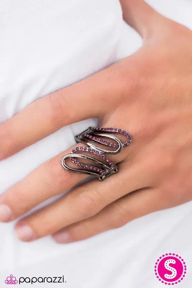 Paparazzi Jewelry Rings Paparazzi Ring Wingspan Purple