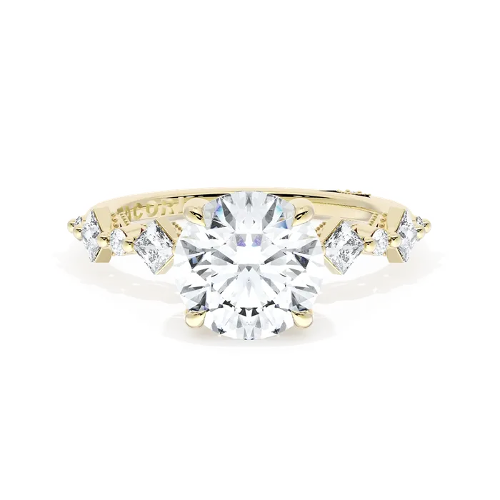 Tacori Rings Tacori 18K Yellow Gold Diamond Ring with Hidden Diamond Halo