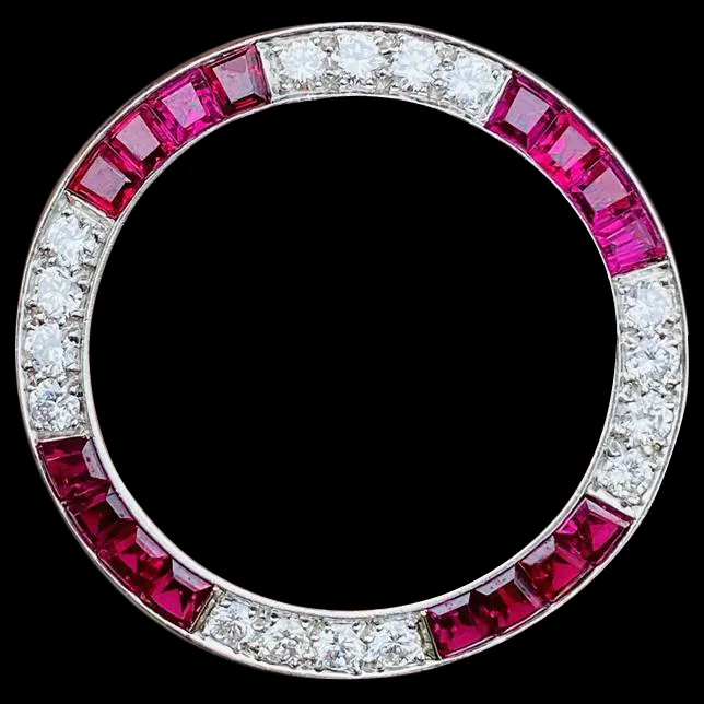 Bracelets HarryChadEntcom Rolex Diamond and Ruby Stainless Steel Bezel to Fit 36 mm Watches Bracelets HarryChadEntcom Rolex Diamond and Ruby Stainless Steel Bezel to Fit 36 mm Watches