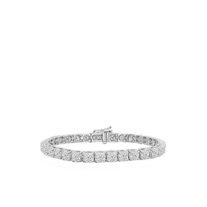 GB Sparkling Brilliant Cut 960 Carats Natural Earth Mined Diamonds Bracelet White Gold 14K Bracelets GB Sparkling Brilliant Cut 960 Carats Natural Earth Mined Diamonds Bracelet White Gold 14K Bracelets