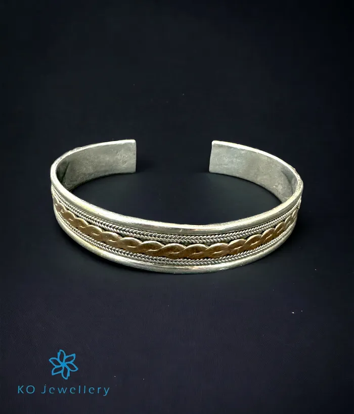 Imported Bracelets The Braid Silver Open Bracelet
