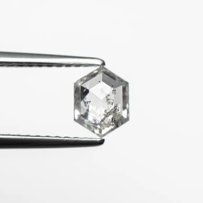 086ct 671x511x289mm Hexagon Step Cut 2458801 Misfit Diamonds Rings