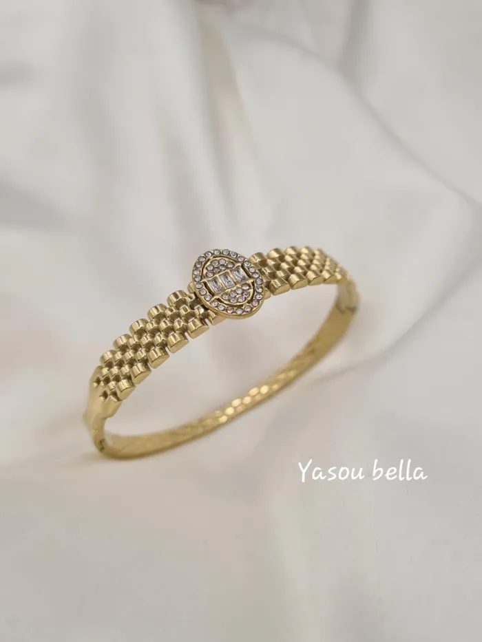 Bracelet Wave Ovale Strass Yasou Jewelry Bracelets