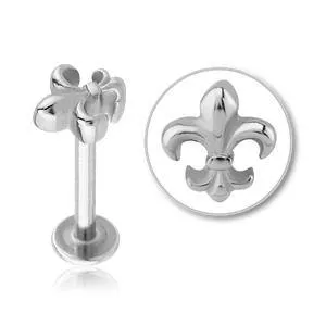 Bracelets Tulsa Body Jewelry 16g Fleurdelis Stainless Labret