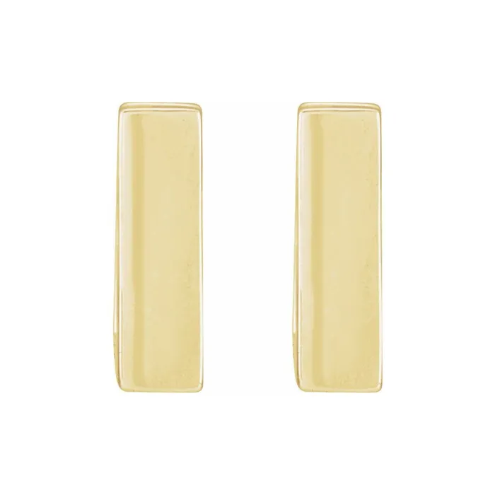 Earrings Square Hoop Earrings in Solid Recycled Gold Anueva Jewelry