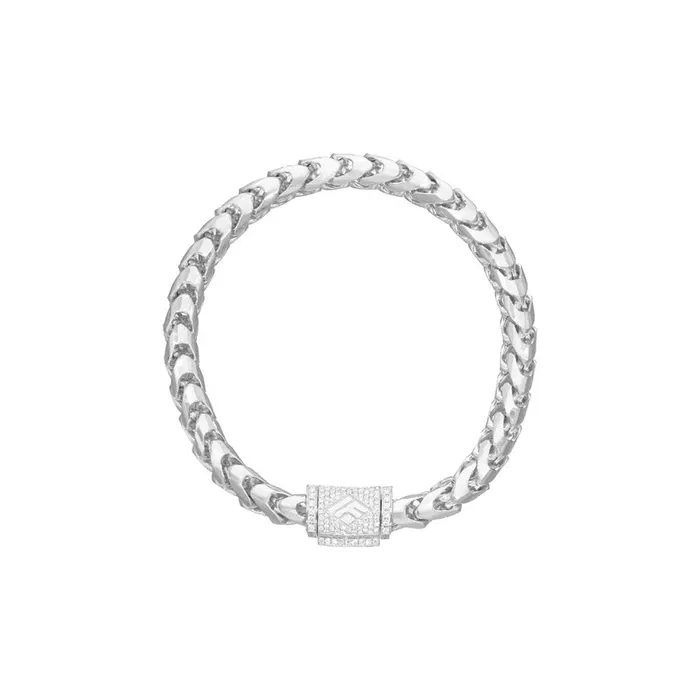 IF Co Bracelets Gold Franco Bracelet 65mm Diamond Clasp IF Co Bracelets Gold Franco Bracelet 65mm Diamond Clasp