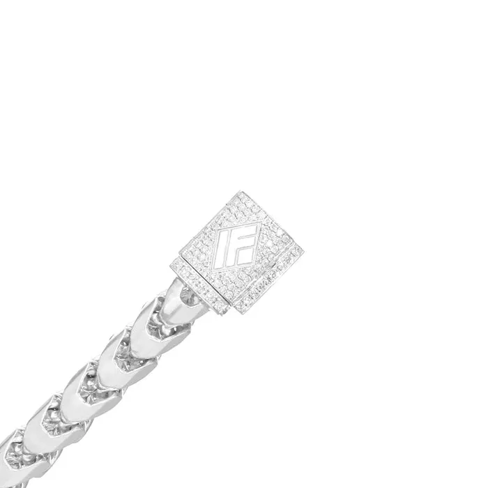 IF Co Bracelets Gold Franco Bracelet 65mm Diamond Clasp IF Co Bracelets Gold Franco Bracelet 65mm Diamond Clasp
