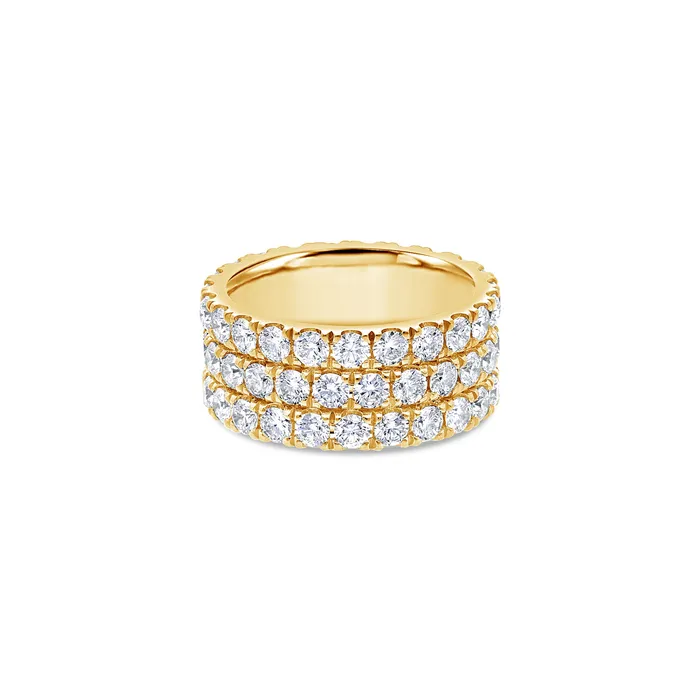 Rings IF Co Baby Elle Eternity Ring 3Row Rings IF Co Baby Elle Eternity Ring 3Row