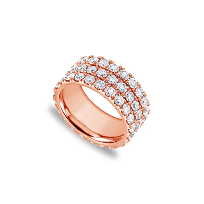 Rings IF Co Baby Elle Eternity Ring 3Row Rings IF Co Baby Elle Eternity Ring 3Row