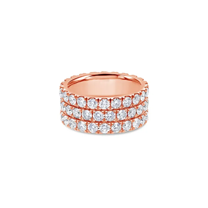 Rings IF Co Baby Elle Eternity Ring 3Row Rings IF Co Baby Elle Eternity Ring 3Row