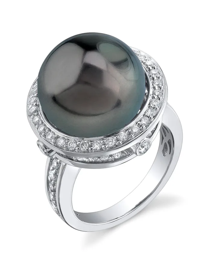 SPT Rings Tahitian South Sea Pearl Diamond Bella Ring