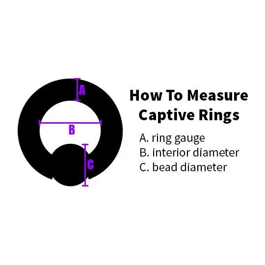 Tulsa Body Jewelry Rings 12g Triangle Captive Bead Ring