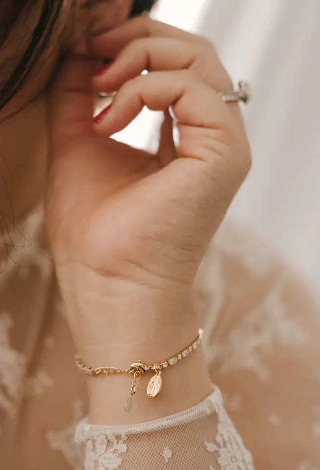 Bracelets Miraculous Medal Tennis Bracelet The Little Catholic