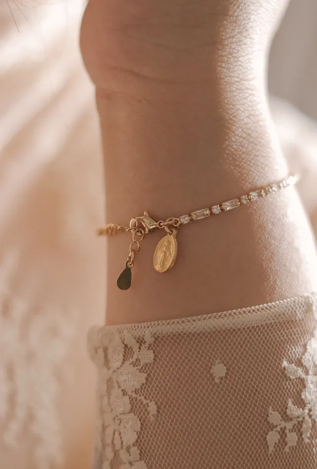 Bracelets Miraculous Medal Tennis Bracelet The Little Catholic