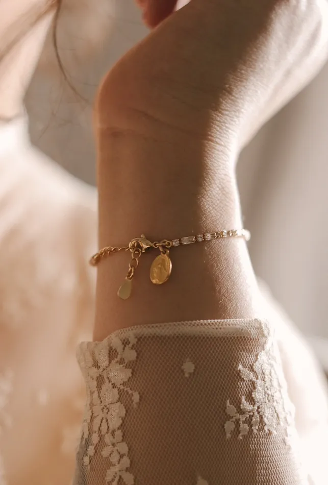 Bracelets Miraculous Medal Tennis Bracelet The Little Catholic