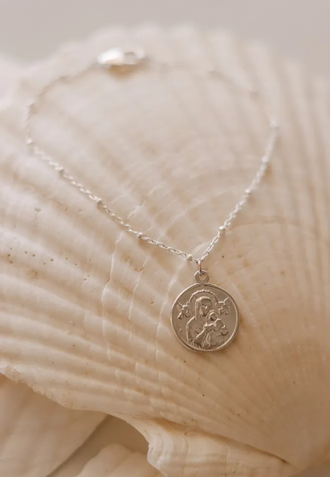 Bracelets The Little Catholic Our Lady of Perpetual Help Bracelet Sterling Silver