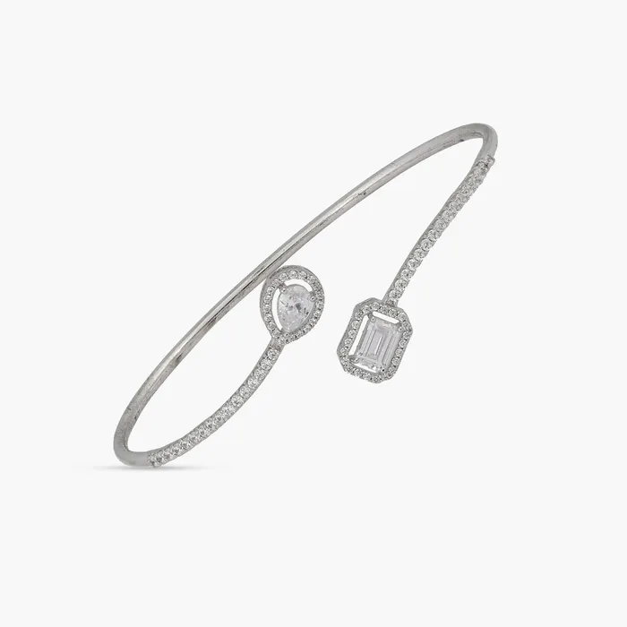 SILVER Bracelets Duet Open CZ Silver Bracelet