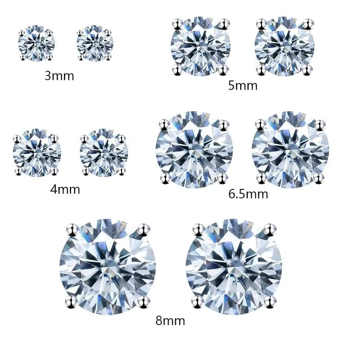 10k Solid Gold Moissanite Earrings VVS Jewelry Earrings