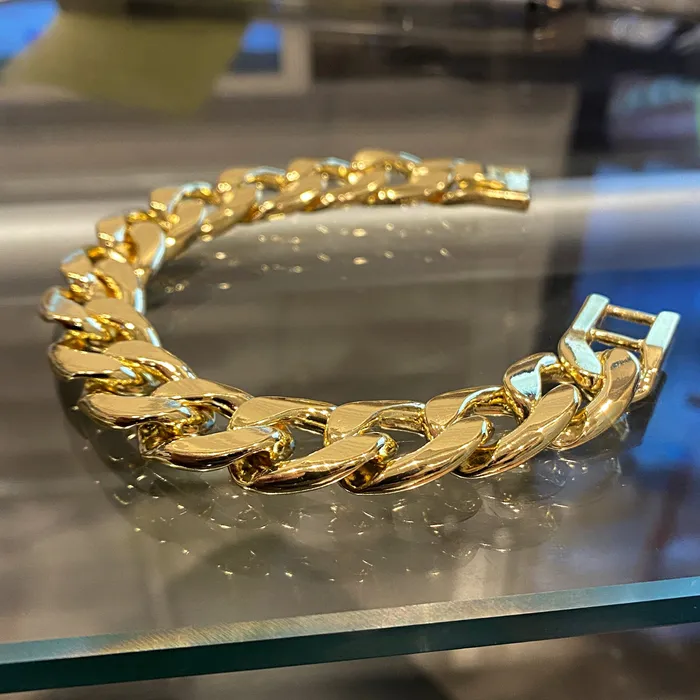 14K Gold Plated Cuban Link Hip Hop Bracelet 20MM Thick 785 Inch Bling Cartel Bracelets 14K Gold Plated Cuban Link Hip Hop Bracelet 20MM Thick 785 Inch Bling Cartel Bracelets