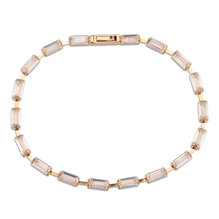3W1714 Rose Gold Brass Bracelet with AAA Grade CZ in Clear Alamode Bracelets 3W1714 Rose Gold Brass Bracelet with AAA Grade CZ in Clear Alamode Bracelets