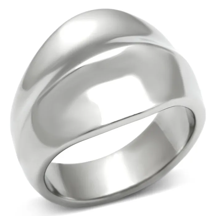 Alamode Rings TK397 High polished no plating Stainless Steel Ring with No Stone