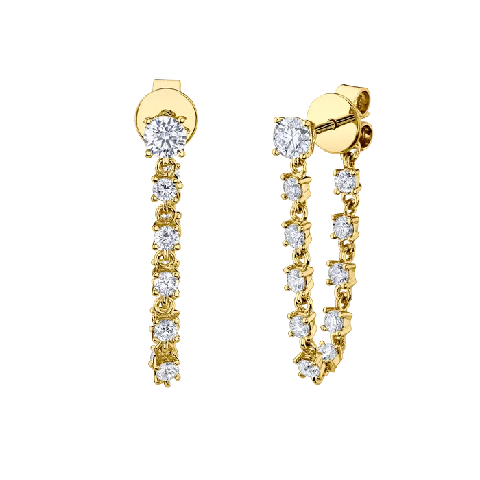 anitako Earrings DIAMOND LOOP EARRINGS