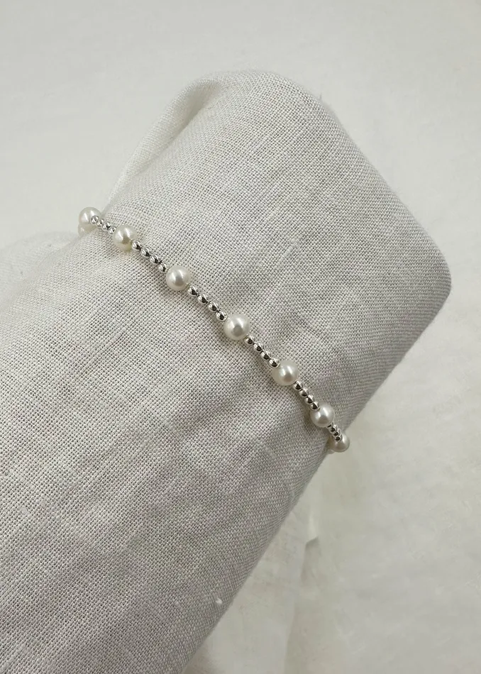 Bella Wren Jewelry Bracelets Perla Bracelet 7 Silver