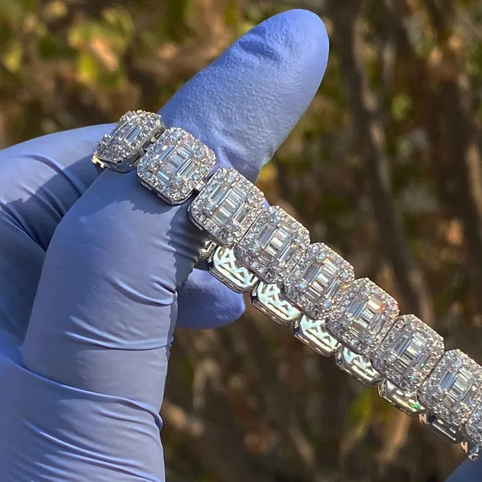 Bling Cartel Admin Bracelets 14K Gold Plated Baguette Iced Flooded Out Bracelet