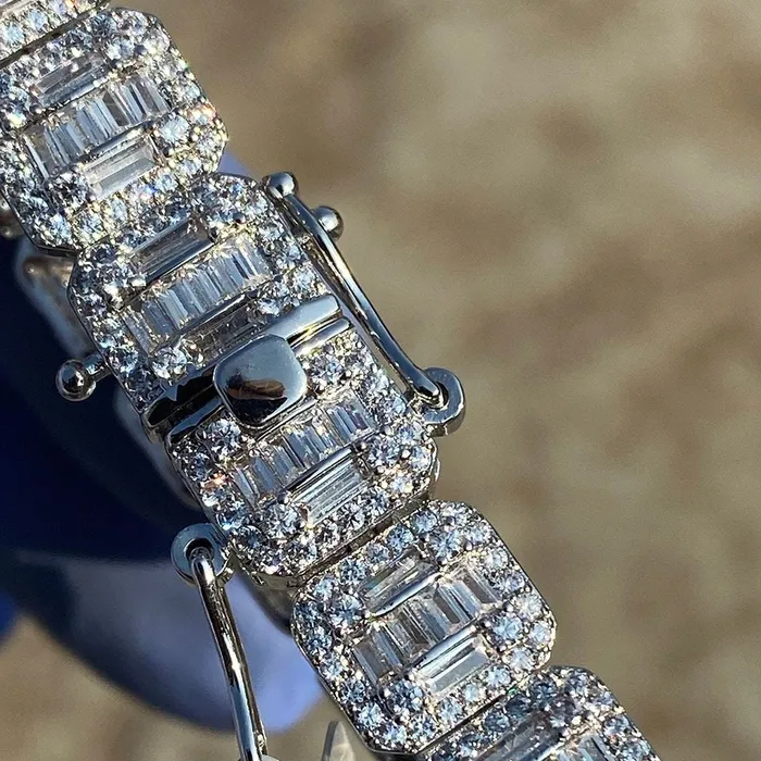 Bling Cartel Admin Bracelets 14K Gold Plated Baguette Iced Flooded Out Bracelet