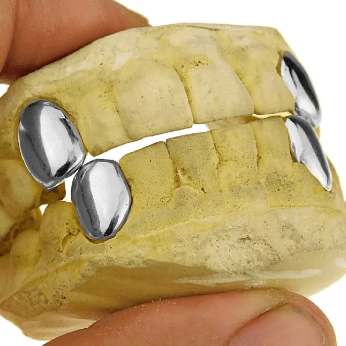Bling Cartel Admin Earrings Real Solid 925 Sterling Silver Single Teeth Caps