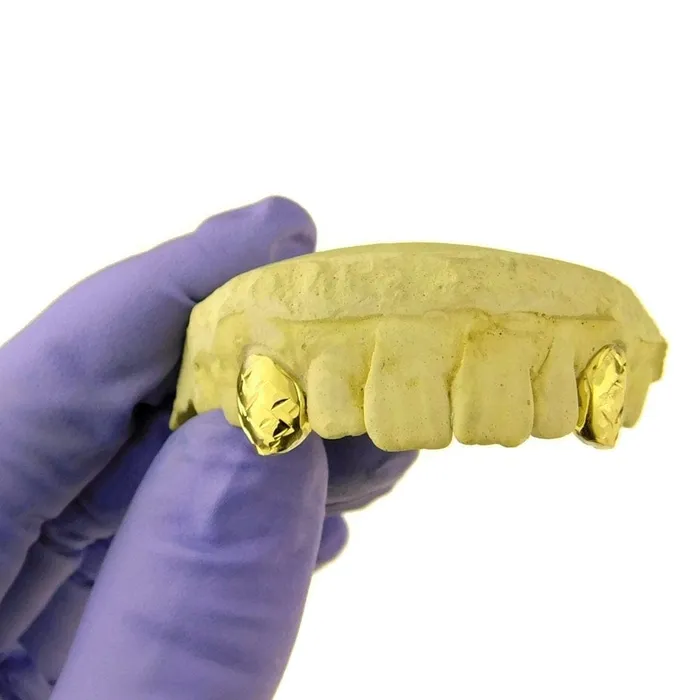 Bling Cartel Admin Rings Gold Plated over 925 Silver DiamondCut Caps Custom Grillz wBack Bar