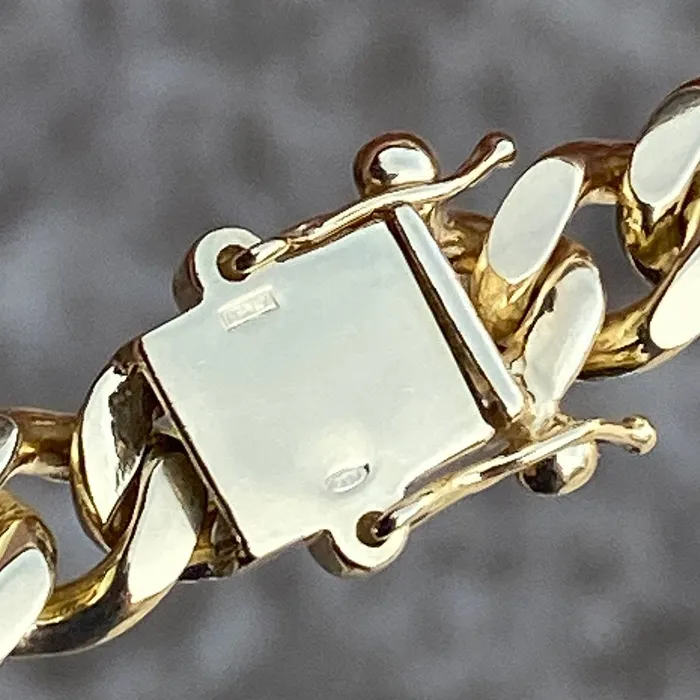 Bracelets 14k Gold Plated over 925 Sterling Silver Bracelet 8 9MM Bling Cartel Admin Bracelets 14k Gold Plated over 925 Sterling Silver Bracelet 8 9MM Bling Cartel Admin