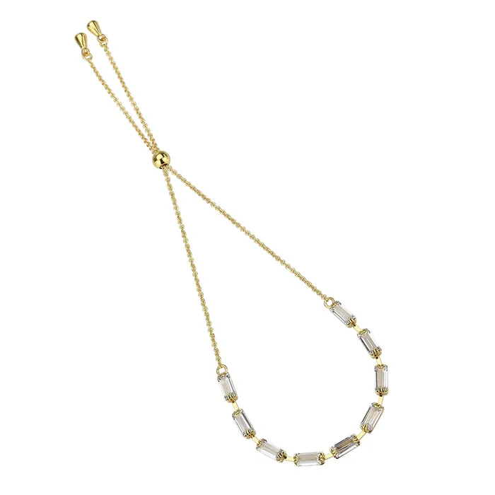 Bracelets Alamode 3W1656 Gold Brass Bracelet with AAA Grade CZ in Clear Bracelets Alamode 3W1656 Gold Brass Bracelet with AAA Grade CZ in Clear