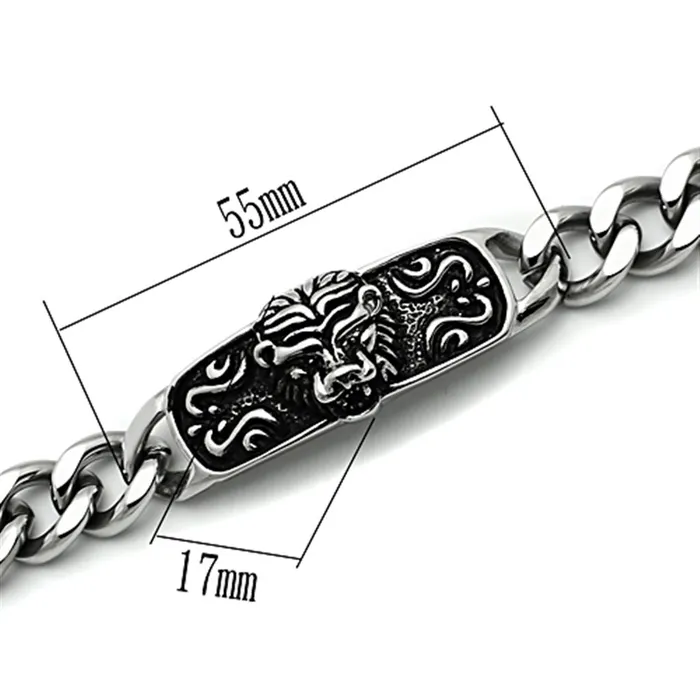 Bracelets Alamode TK436 High polished no plating Stainless Steel Bracelet with No Stone