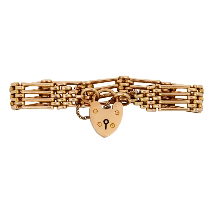 Bracelets Antique Vintage Jewelry Royal Gate Link Bracelet