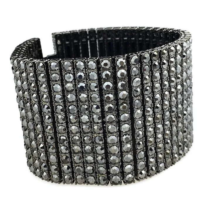 Bracelets Bling Cartel 12 Row Bracelet Iced Titanium Grey Hematite Pharaoh Flooded Out 9 Bracelets Bling Cartel 12 Row Bracelet Iced Titanium Grey Hematite Pharaoh Flooded Out 9