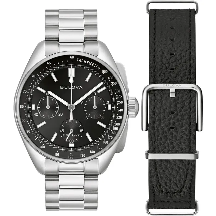 Bracelets Bulova Bulova Mens Watch Lunar Pilot Quartz Chronograph Black Dial Bracelet 96K111 Bracelets Bulova Bulova Mens Watch Lunar Pilot Quartz Chronograph Black Dial Bracelet 96K111