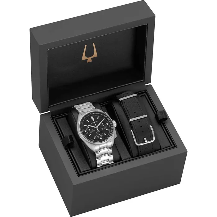 Bracelets Bulova Bulova Mens Watch Lunar Pilot Quartz Chronograph Black Dial Bracelet 96K111 Bracelets Bulova Bulova Mens Watch Lunar Pilot Quartz Chronograph Black Dial Bracelet 96K111