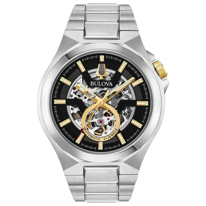 Bracelets Bulova Mens Automatic Watch Classic Skeleton Dial Stainless Steel Bracelet 98A224 Bulova Bracelets Bulova Mens Automatic Watch Classic Skeleton Dial Stainless Steel Bracelet 98A224 Bulova