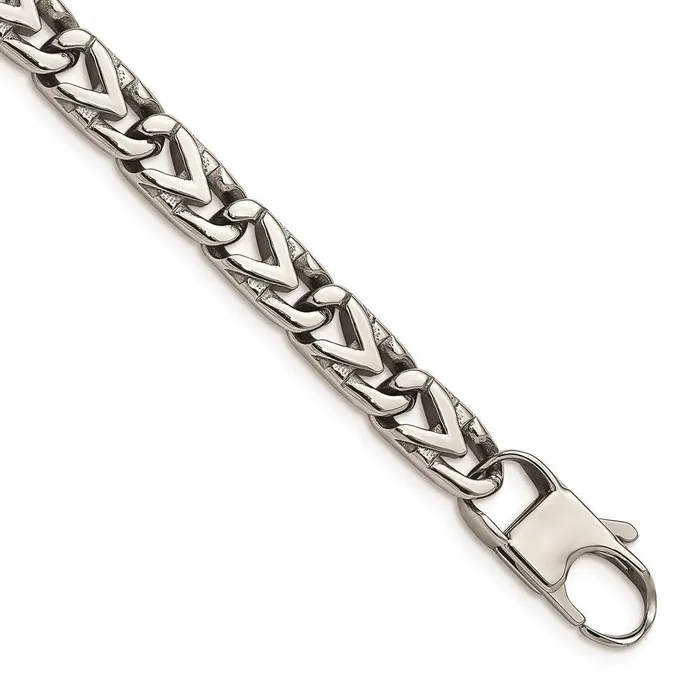 Bracelets Chisel Stainless Steel Polished 8mm Bracelet