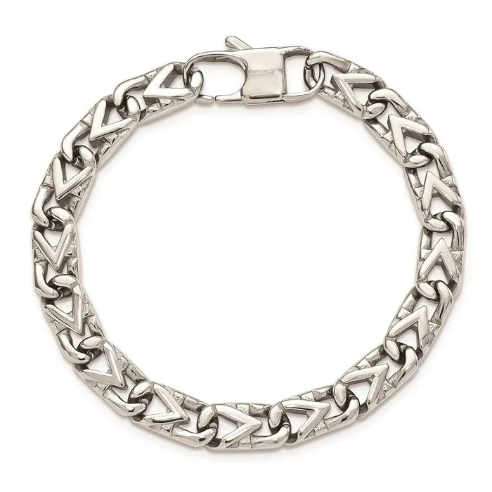 Bracelets Chisel Stainless Steel Polished 8mm Bracelet Bracelets Chisel Stainless Steel Polished 8mm Bracelet