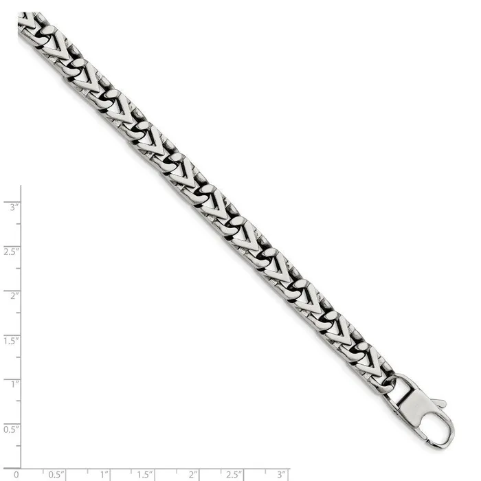 Bracelets Chisel Stainless Steel Polished 8mm Bracelet Bracelets Chisel Stainless Steel Polished 8mm Bracelet