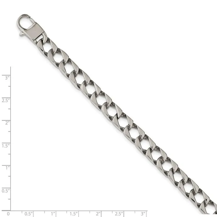 Bracelets Chisel Stainless Steel Polished Square Link 85in Bracelet Bracelets Chisel Stainless Steel Polished Square Link 85in Bracelet